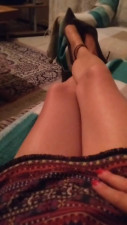 Showing suprise nylon sissy milf tranny