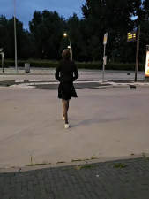 Waiting for the bus. Don't get bored and caught