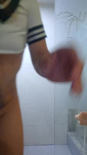 I plawith my ass in the bathroom