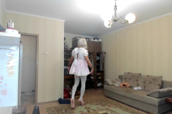 A beautiful bitch in a new dress