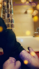SamanthaCD31 blowing clouds in bathroom