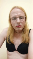 Helga's September Wanking Session - Nice Cumshot At 27min [Blonde Long-Haired Crossdresser]