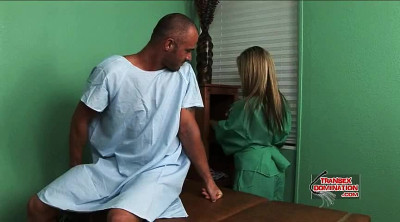 Nurse Celeste taking care of her patient