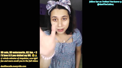 your stepsister is so annoying but adorably sexy so you make her ride ur dick to shut her up