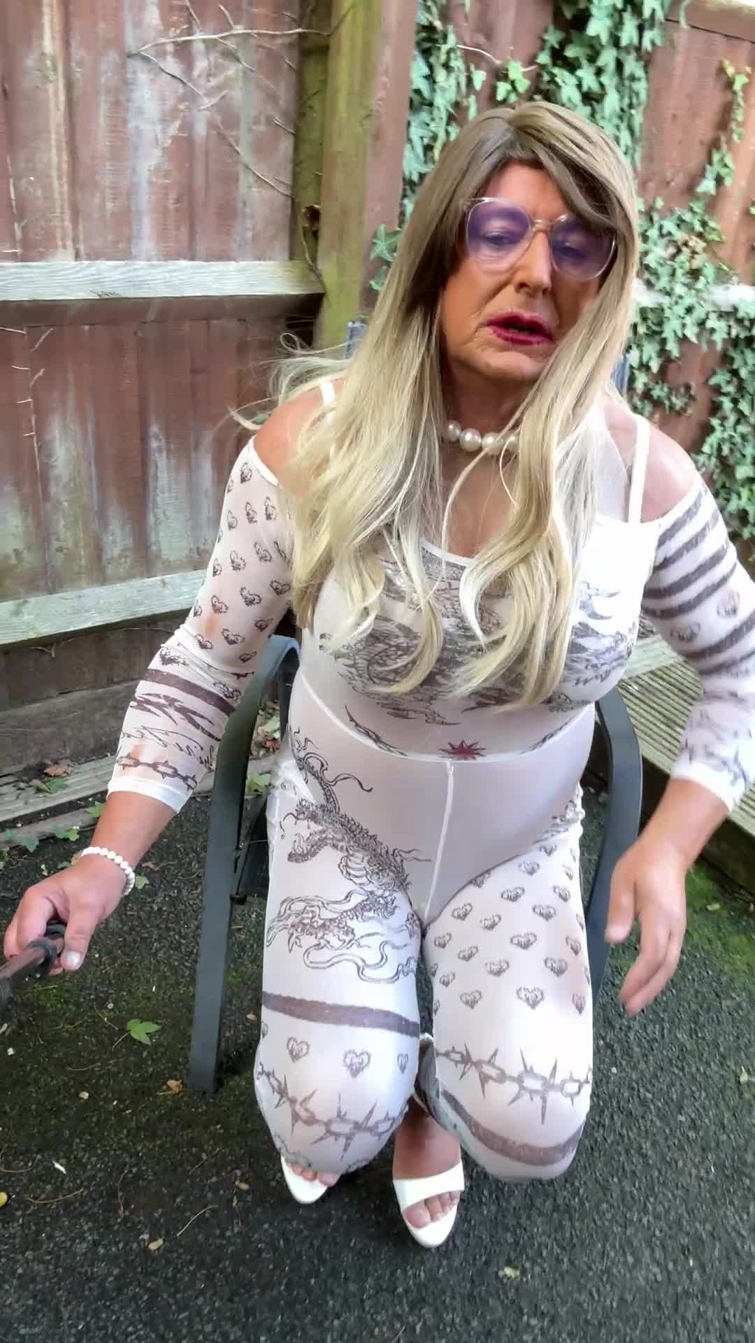 Watch Kellycd2022 in white see thru catsuit Shemale Porn Videos | TranSexBig.