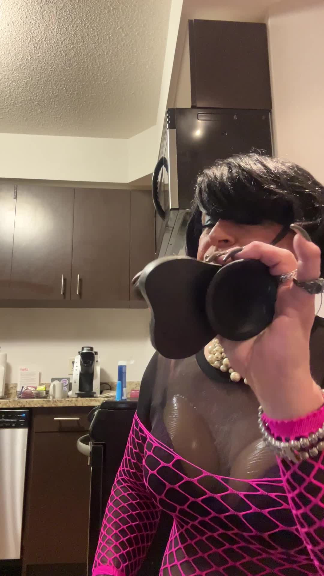 Watch CdTina eats her thick load Shemale Porn Videos | TranSexBig.