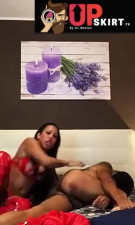 Black bbw dominates guy
