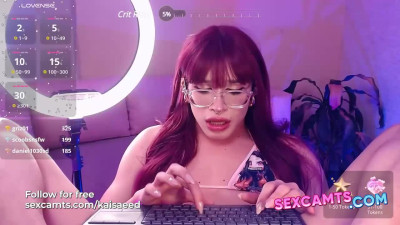 Busty Latina TS Camwhore Cums Hard on Big Cock