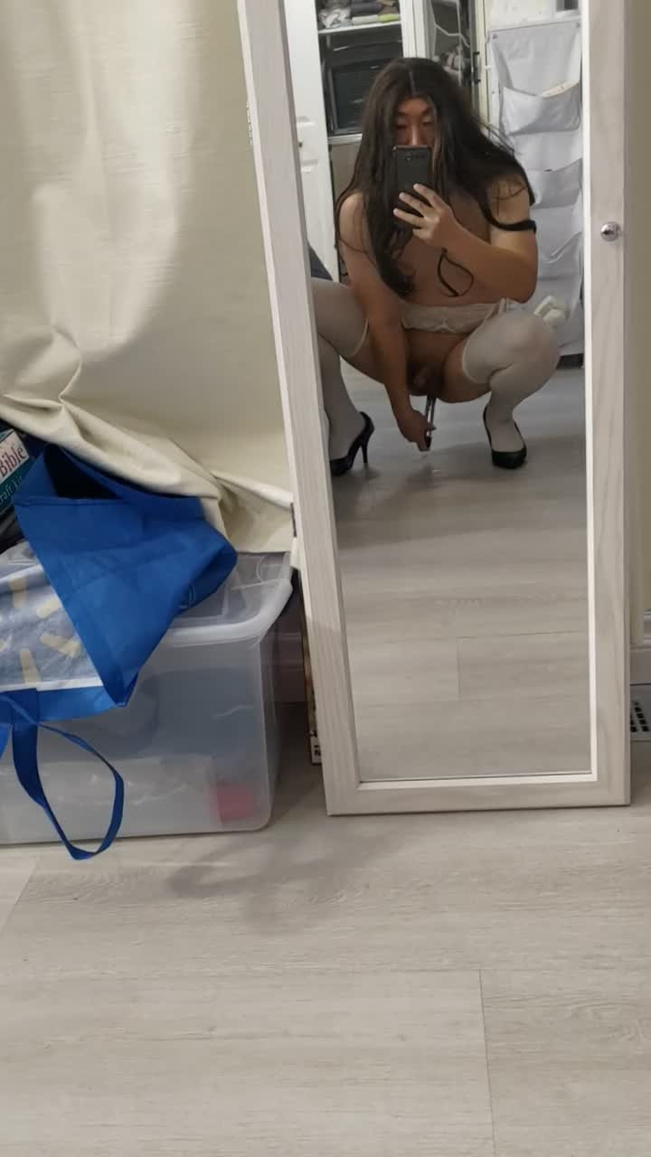 Watch CD masturbate with dildo Shemale Porn Videos | TranSexBig.