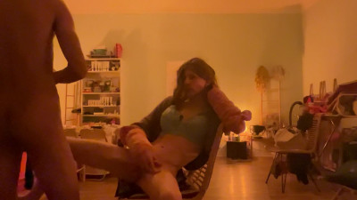 they were larking in the orchard till dawn