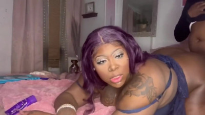 BBW ebony shemale impregnanted doggystyle