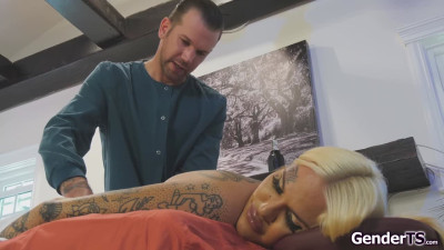 That massage makes my shemale dick hard