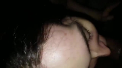 BBC fucks amature shemale in adult movie theater booth.