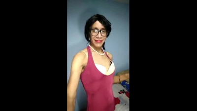 Joselynne Crossdresser Webcam Jun Beauty In Heels And Short Dress Last Part