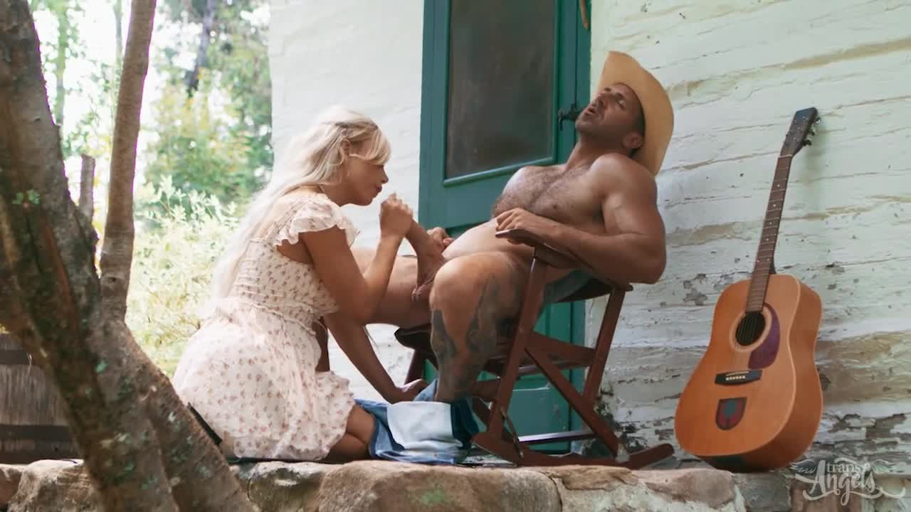 Watch TRANS ANGELS - Hottie Angellica Good Deepthroats, Rides, And Gets Covered In Chuck Conrad’s Hot Load Shemale Porn Videos | TranSexBig.