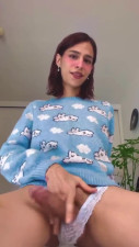 blue sweater cum