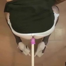 Daniela Lei slow doggy dildo