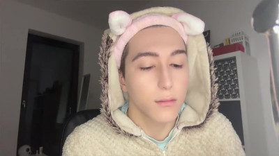 Boy 2 sissy feminization with full make up and dressing up