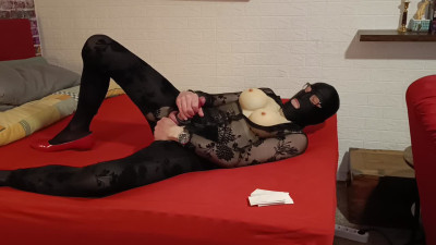 German crossdresser cums