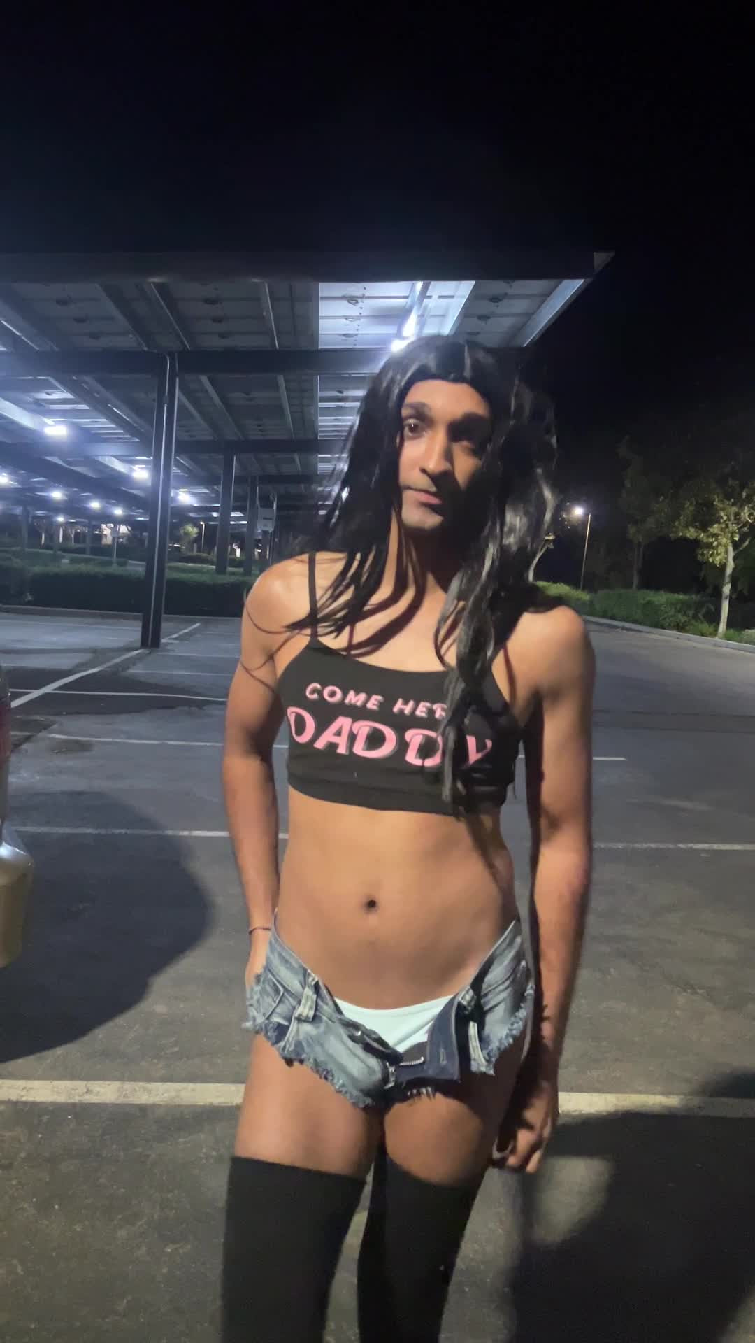 Watch Femboy Strips Naked in Public Parking Lot Shemale Porn Videos | TranSexBig.