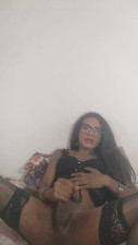 Indian sissy Cumming on live stream wearing black stockings