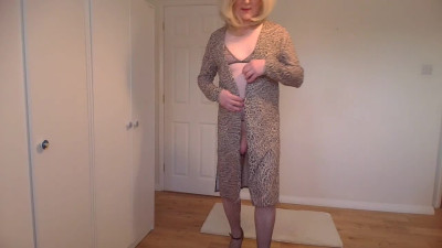 Stripping out of my animal print lingerie