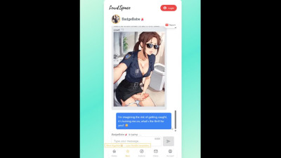 Lewd Space [ FUTA Hentai Game ] Ep.1 Futanari SEX in the changing room with the MALL COP !