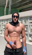 AI Muscle Girl Shemale Cumshot #2