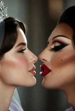 Drag Queen Kissing Queen