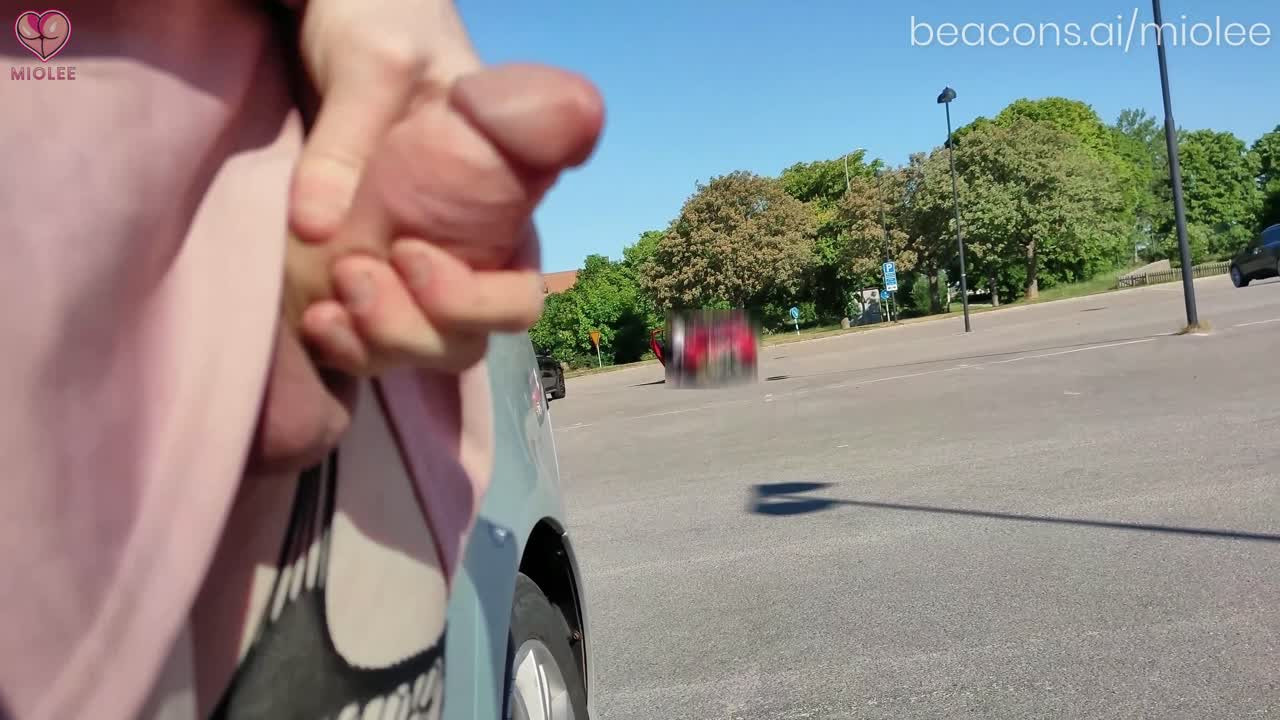 Watch Risky flashing at a busy Parking lot And Cumshot close to a highway Shemale Porn Videos | TranSexBig.