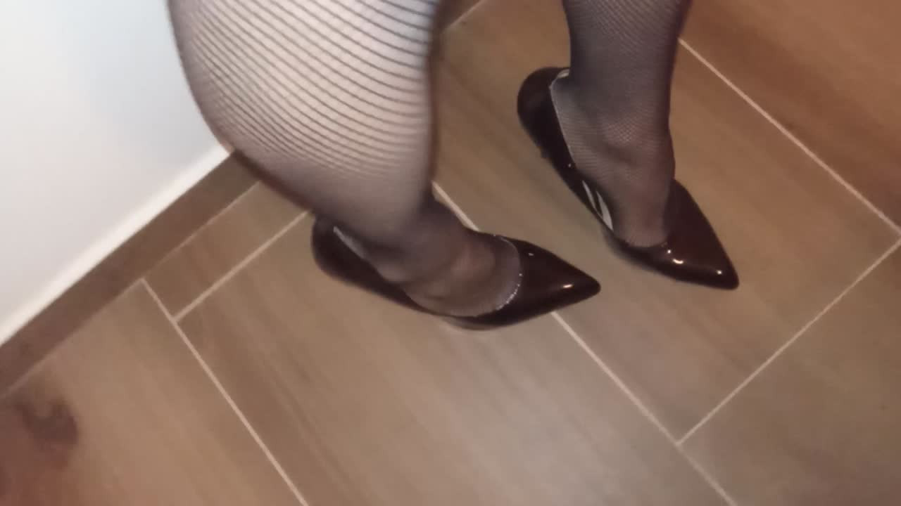 Watch Heels and Fishnet Pantyhose Shemale Porn Videos | TranSexBig.