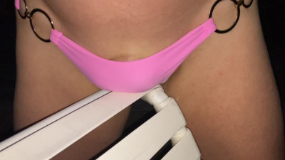 Peeing Outdoors at Night, Then cum home to get my HORNY Valentines Day outfit for cum2