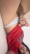 Hottie red tshirt cum