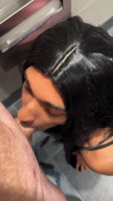 Risky Femboy Public Toilet Blowjob Pt. 2