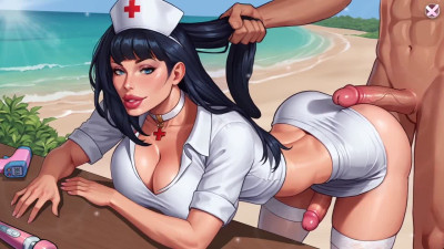 Trans Dr.Delora Veil : A Fetishist Bends Down for Luxurious Resort Pass