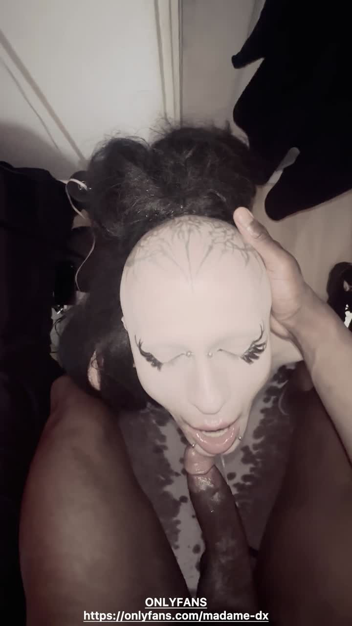 Watch Watch goth femboy MadameD deepthroat BBC no stop Shemale Porn Videos | TranSexBig.