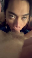 Asian femboy blowjob