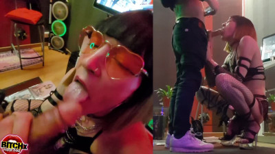 👑Une Esclave Sexuelle, Soumise Devant Une Belle Bite En Facefucking Pour La St Valentin Vanes