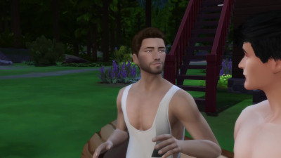 Ladyboy fucked in shower (Sims)