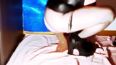 Huge Dildo in the Big Ass of the Transvestite 2