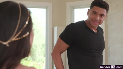 My asian shemale masseuse stuck her tongue right up my ass