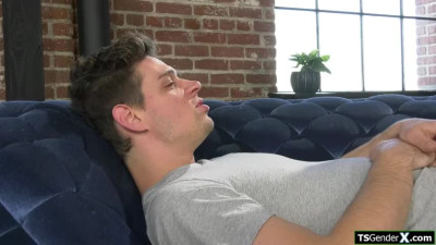 My shemale shrink takes her big cock out