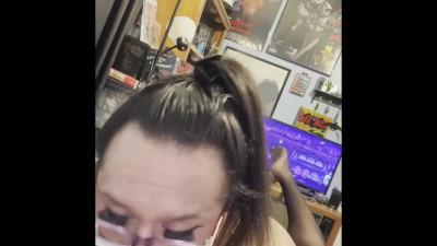 Cum in Mouth (Bianca gives Blowjob)