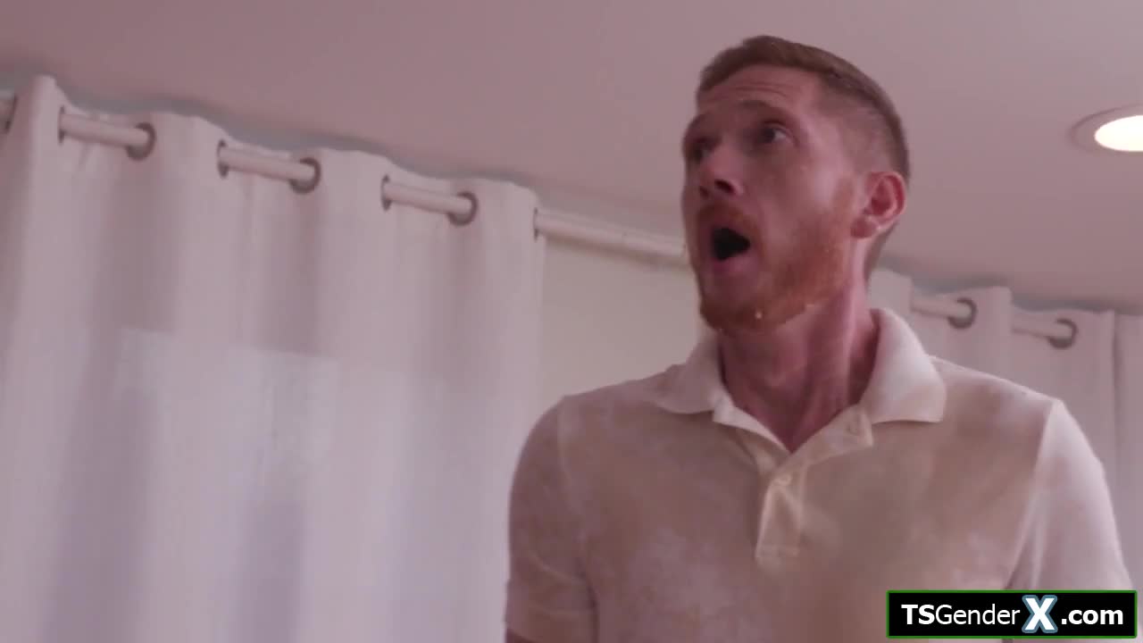 Watch Employee gives bj to trans boss Nikki North to keep his job Shemale Porn Videos | TranSexBig.