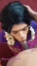 Indian crossdresser sucking