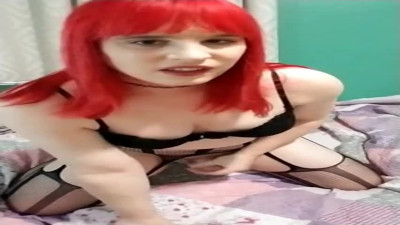 klara showing off on webcam