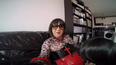 Crossdresser slut suck cock