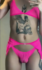 Hot trap taking cocks and cum