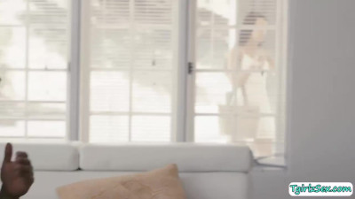 Latina transsensual Khloe Kay sucks and fucks college crush