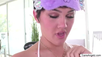 crystal080 Trans superstar Chanel Santini fucks Tgirl D